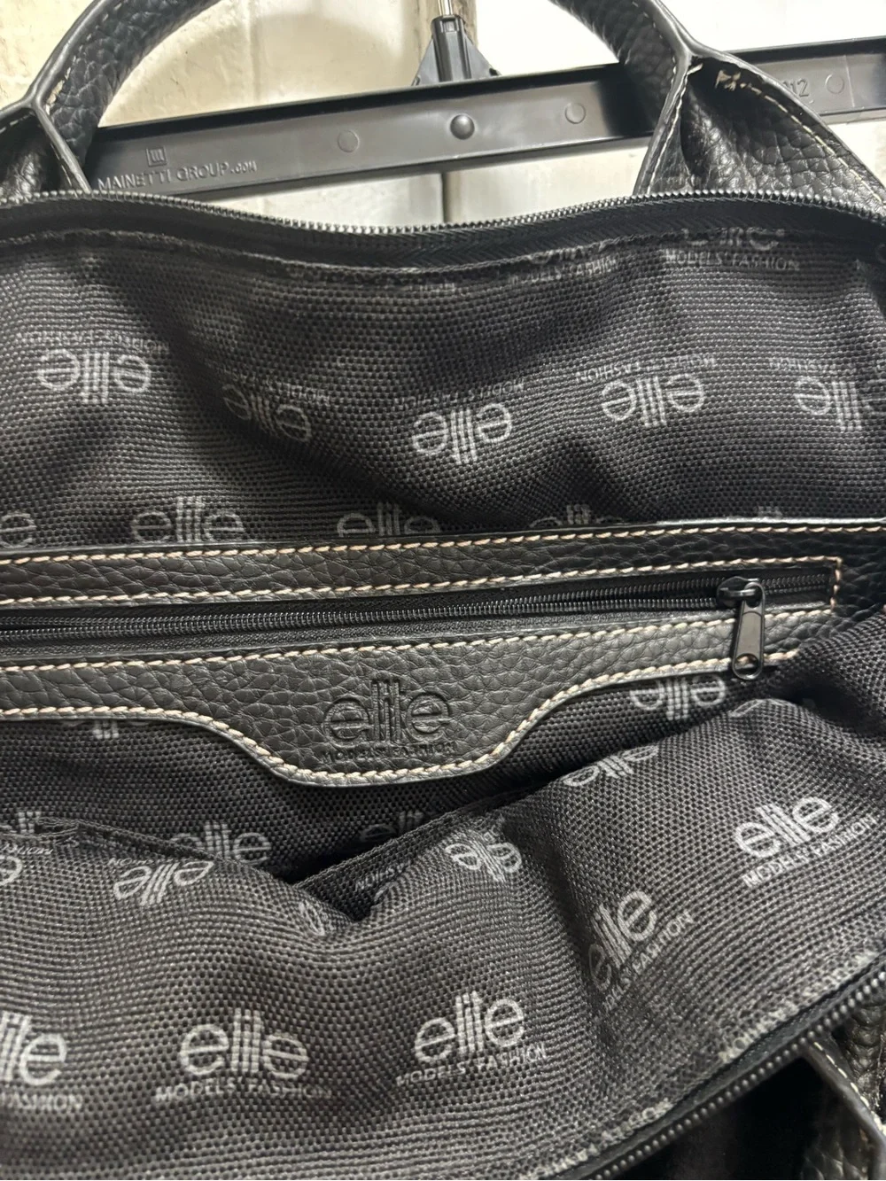 Elite fashion models Black Studded Satchel Bag